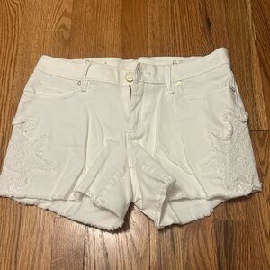 Lilly Pulitzer Izabela White Denim Shorts size 6